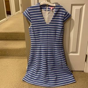 COPY - Lilly Pulitzer Dress size M blue stripe, never worn! Open to offers.